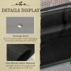 Grey Wood Elevated Raised Garden Bed Planter with Greenhouse Cover